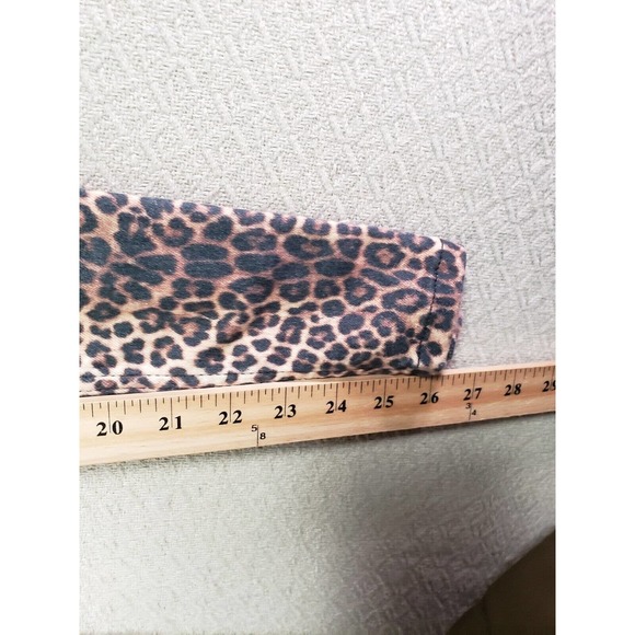 Zara Jeans Womens 4 Multicolor Denim High Rise Cheetah Print Skinny Leg - Picture 5 of 9